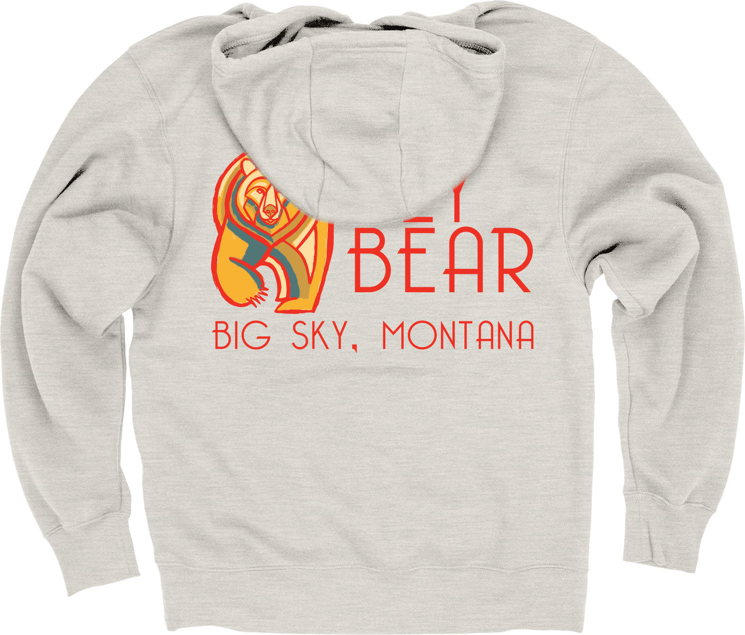 Hey Bear Heather Grey Hoodie Hey Bear