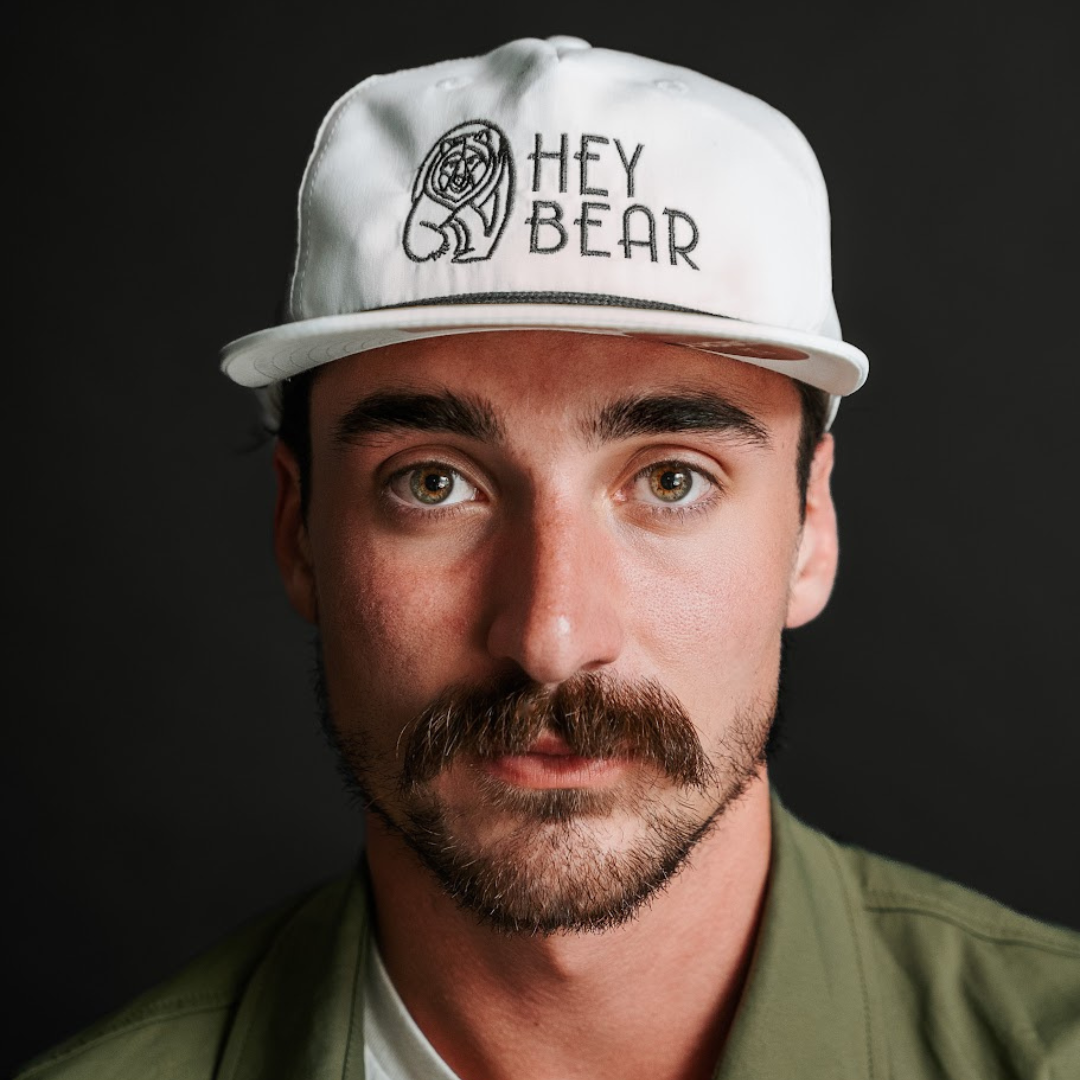 Hey Bear White Rope 5 Panel Hat Hey Bear