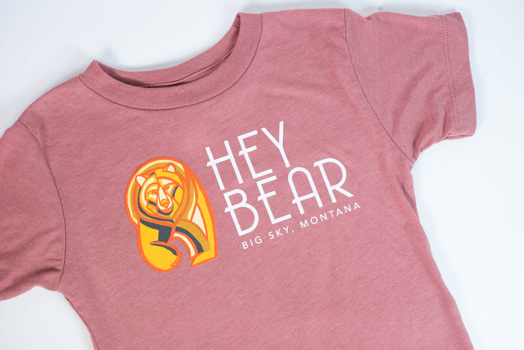Hey Bear Mauve Toddler T-Shirt