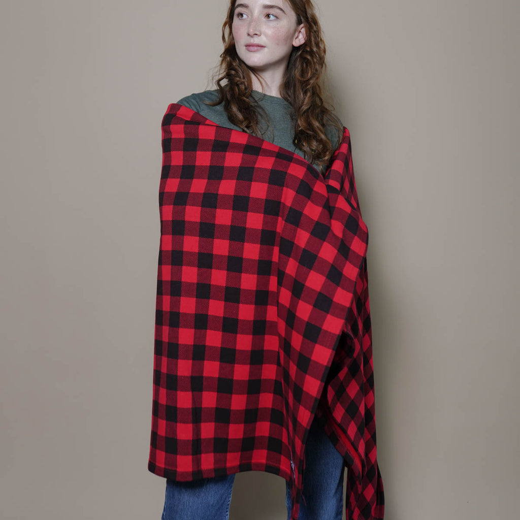 Hey Bear Plaid Blanket