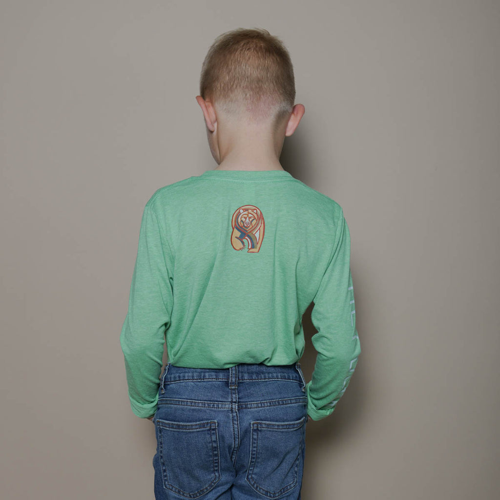 Hey Bear Kids Green Long Sleeve