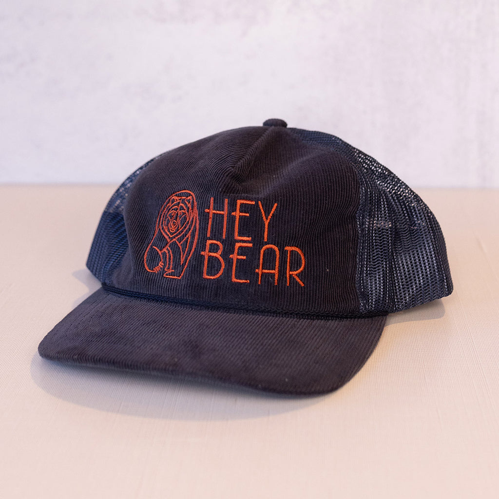 Hey Bear Navy Corduroy Trucker Hat
